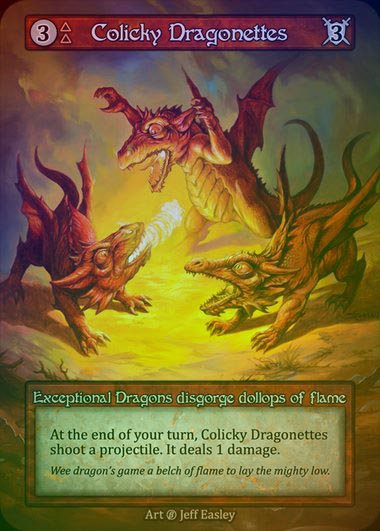 【FOIL】[Fire] Colicky Dragonettes [beta-Exceptional]
